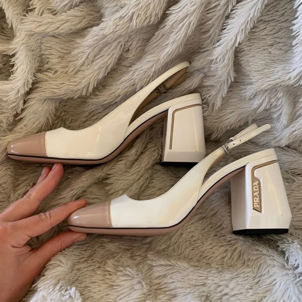 Prada slingbacks white cream - Picture 5 of 13